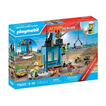 Playmobil Action Heroes 71650 Construction Site Playset
