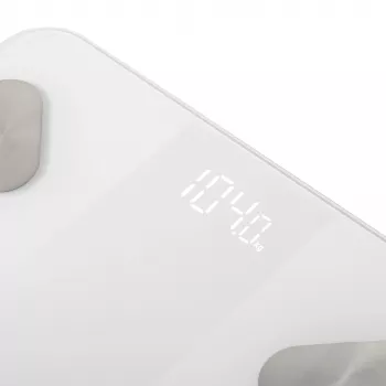 Adler Smart Bathroom Scale AD 8186 White – Bluetooth 4.2, Body Composition Analysis, 180 kg Capacity, Tempered Glass