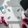 Adler Smart Bathroom Scale AD 8186 White – Bluetooth 4.2, Body Composition Analysis, 180 kg Capacity, Tempered Glass