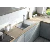 Bateria kuchenna DEANTE, grafitowo-szara, jednouchwytowa, mosiężna, obrotowa, wylewka U