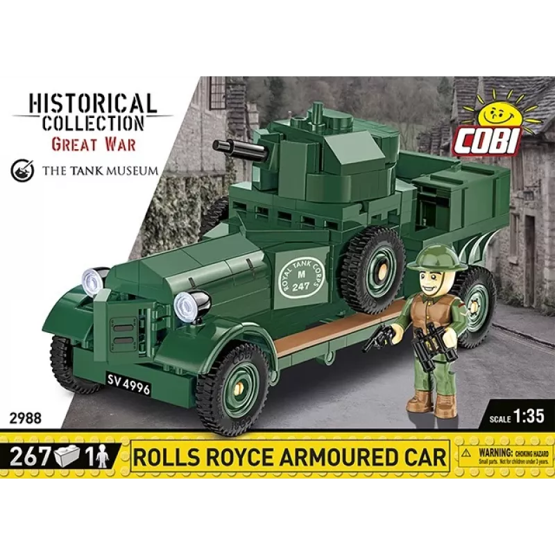 COBI KLOCKI Historical Collection Rolls-Royce Armoured Car 1920 Pattern Mk I Building Blocks Set (226 Pieces)