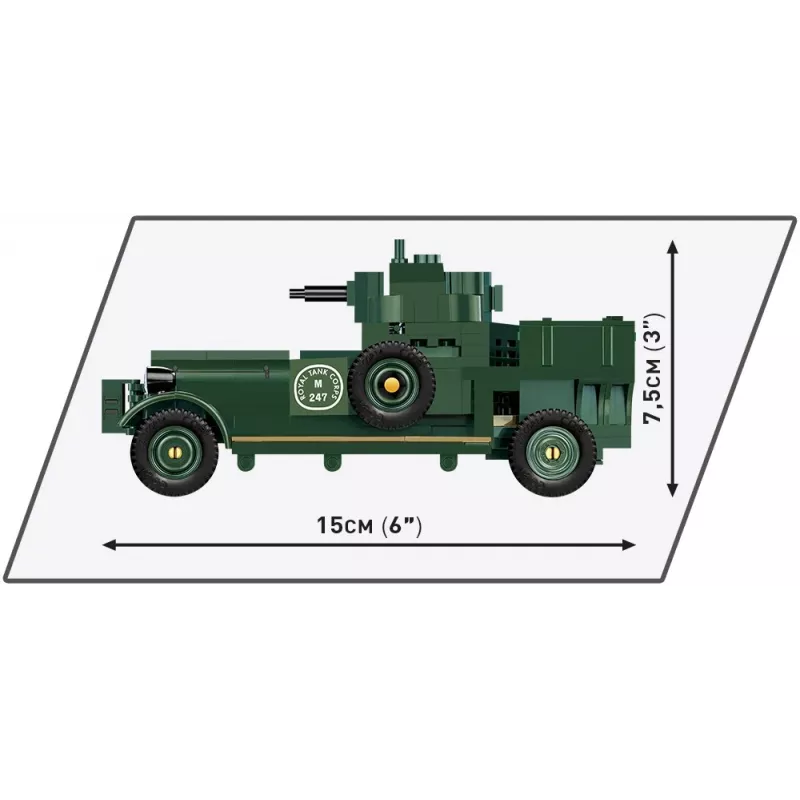 COBI KLOCKI Historical Collection Rolls-Royce Armoured Car 1920 Pattern Mk I Building Blocks Set (226 Pieces)