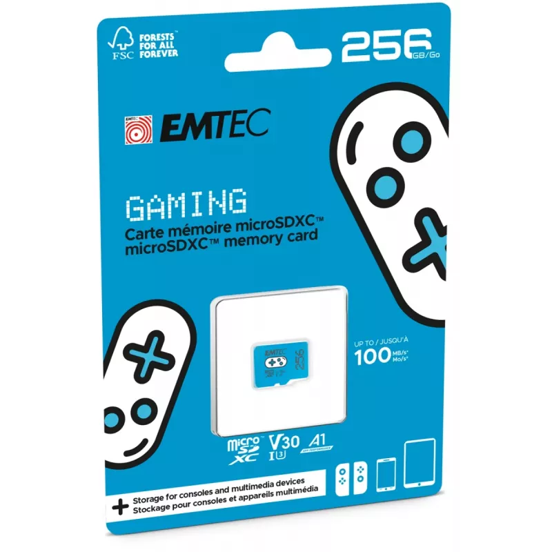 Karta pamięci EMTEC Gaming MicroSDXC 256 GB UHS-I U3 V30 A1