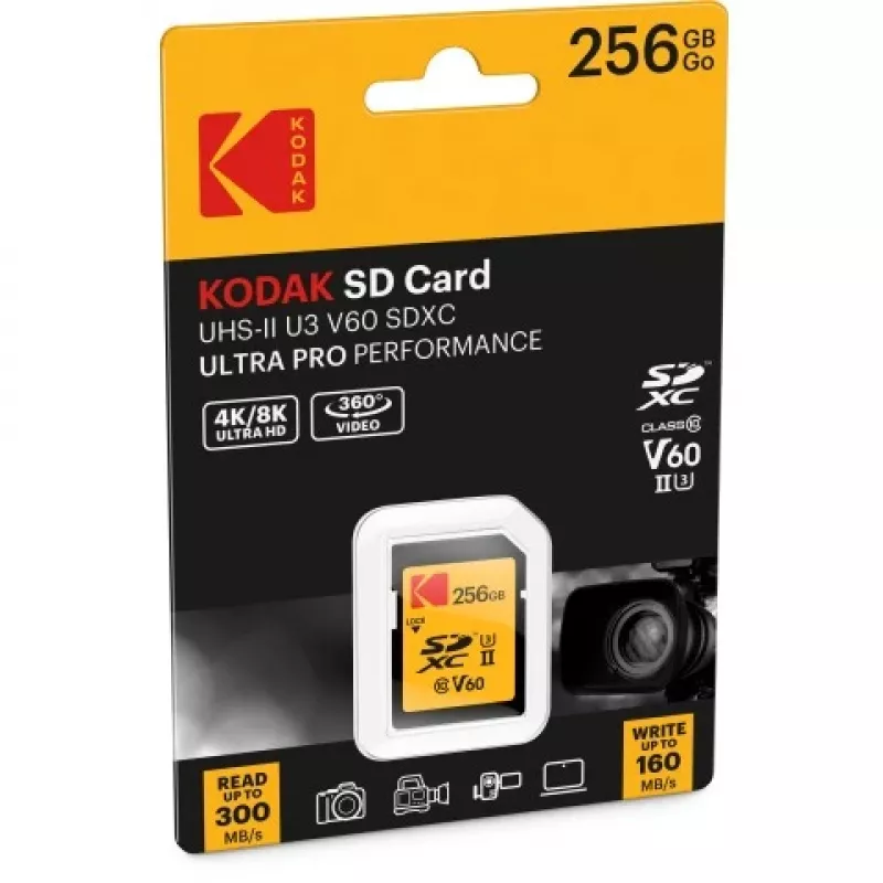 Karta pamięci Kodak SDXC 256GB UHS-II U3 V60 Ultra Pro