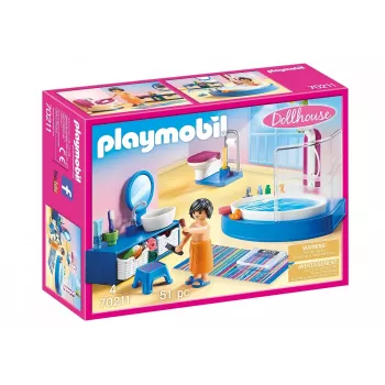 Playmobil Domek dla lalek 70211 Łazienka z wanną