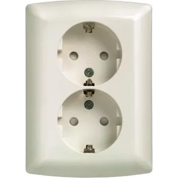 Podwójne gniazdo Schuko Siemens 10/16A 250V 5UB2211 - Akcesoria zasilające