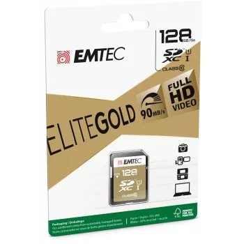 Karta pamięci Emtec SDXC 128GB Class10 Gold+ UHS-I U1