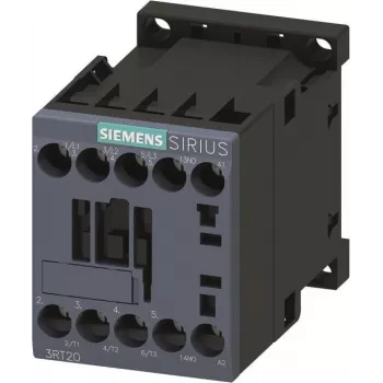 Stycznik mocy Siemens SIRIUS 3RT20, 3-biegunowy, AC-3, 4 kW, 230 V AC, 1 zwierny styk pomocniczy, zaciski śrubowe