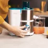 Cecotec Juice&Fresh 400 Titan White Wyciskarka Odśrodkowa, 400 W, 2 Prędkości, Filtr ze Stali Nierdzewnej, Pojemnik na Miąższ 1.2 L, Biały