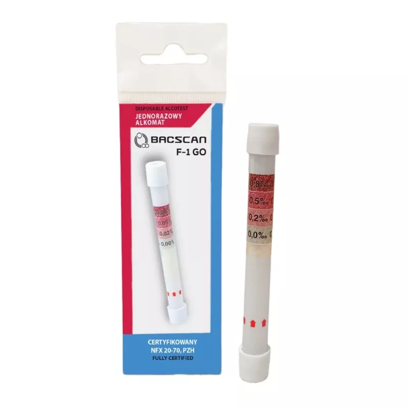 BACscan F-1 GO Jednorazowy Chemiczny Alkomat