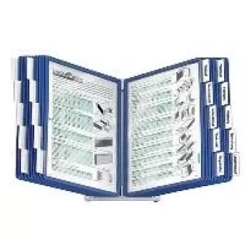 Durable VARIO Display Panel System DIN A4 Blue with 20 Panels