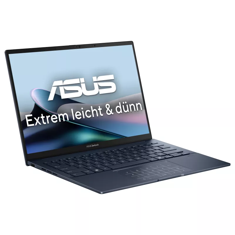 Laptop ASUS Zenbook 14 OLED UX3405CA-QD1303W, 14 cali WUXGA OLED, Intel Core Ultra 7 255H, 16GB LPDDR5x, 1TB SSD, Windows 11 Home, niemiecka klawiatura QWERTZ