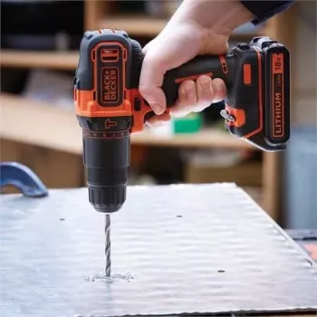 Black & Decker BDCHD18-QW 18V Akumulatorowa Wiertarka Udarowa 1400 RPM Czarno/Pomarańczowa