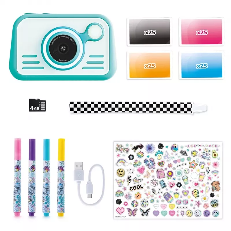 CANAL TOYS PHOTO CREATOR Aparat Natychmiastowy z Kolorowym Papierem Fotograficznym