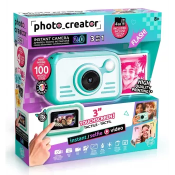 CANAL TOYS PHOTO CREATOR Aparat Natychmiastowy z Kolorowym Papierem Fotograficznym