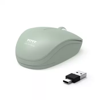 PORT DESIGNS PORT CONNECT Mouse Collection II Bezprzewodowa 2.4 GHz Oliwkowy Zielony