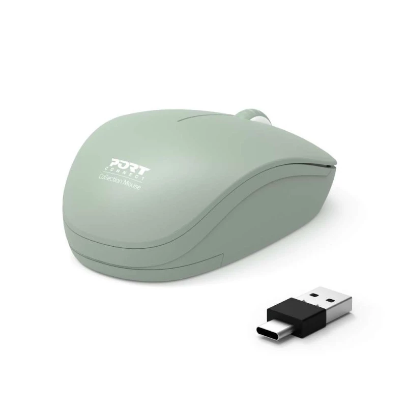 PORT DESIGNS PORT CONNECT Mouse Collection II Bezprzewodowa 2.4 GHz Oliwkowy Zielony