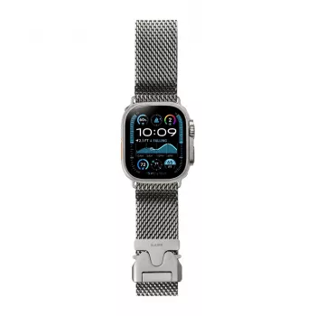LAUT SATURN LOOP Titanium Woven Mesh Band for Apple Watch