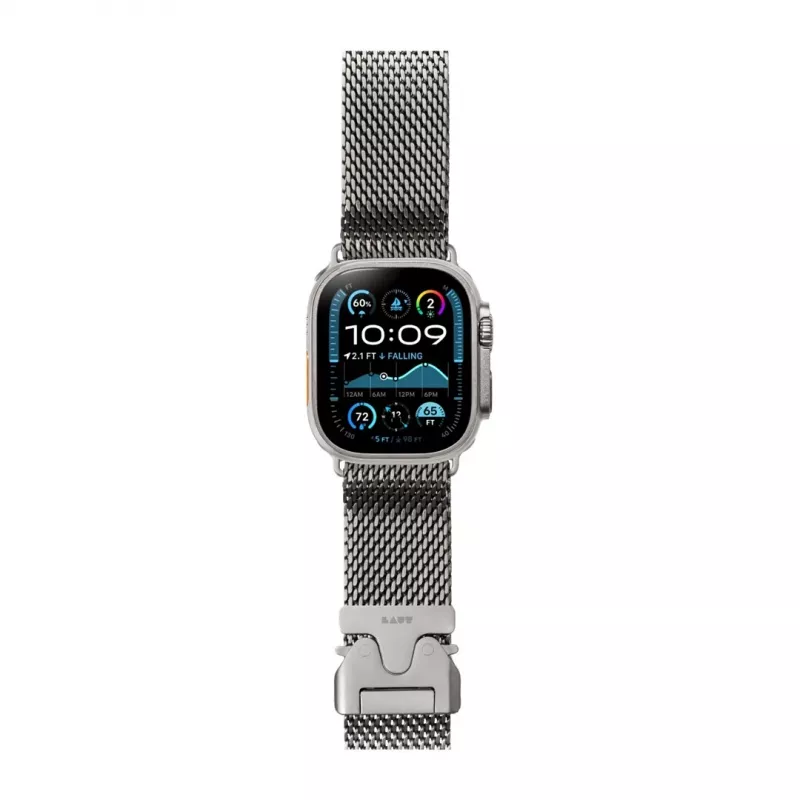 LAUT SATURN LOOP Titanium Woven Mesh Band for Apple Watch