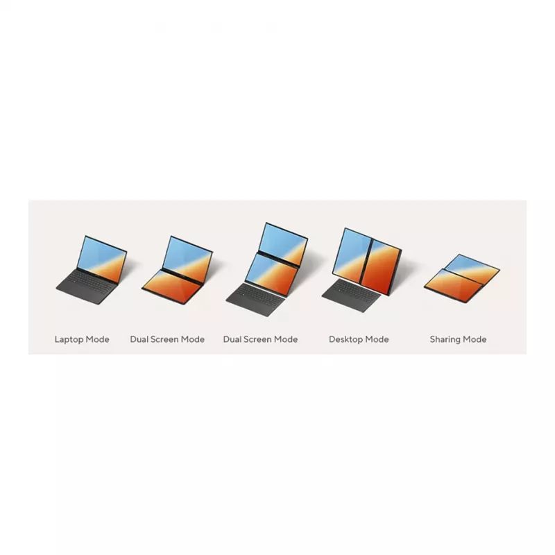 ASUS Zenbook Duo 14 UX8407AA-SN469X Intel Core Ultra 9 185H 32GB 1TB SSD Windows 11 Pro Touch 14 inch OLED 2.8K Laptop