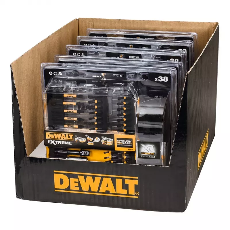 DEWALT DT70733T-QZ 38-częściowy zestaw bitów wkrętakowych z magnetycznym uchwytem