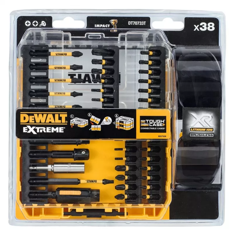 DEWALT DT70733T-QZ 38-częściowy zestaw bitów wkrętakowych z magnetycznym uchwytem
