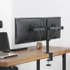 Uchwyt biurkowy Maclean MC-884 do jednego monitora 17-32 inch, czarny, sprężyna gazowa, USB 3.0