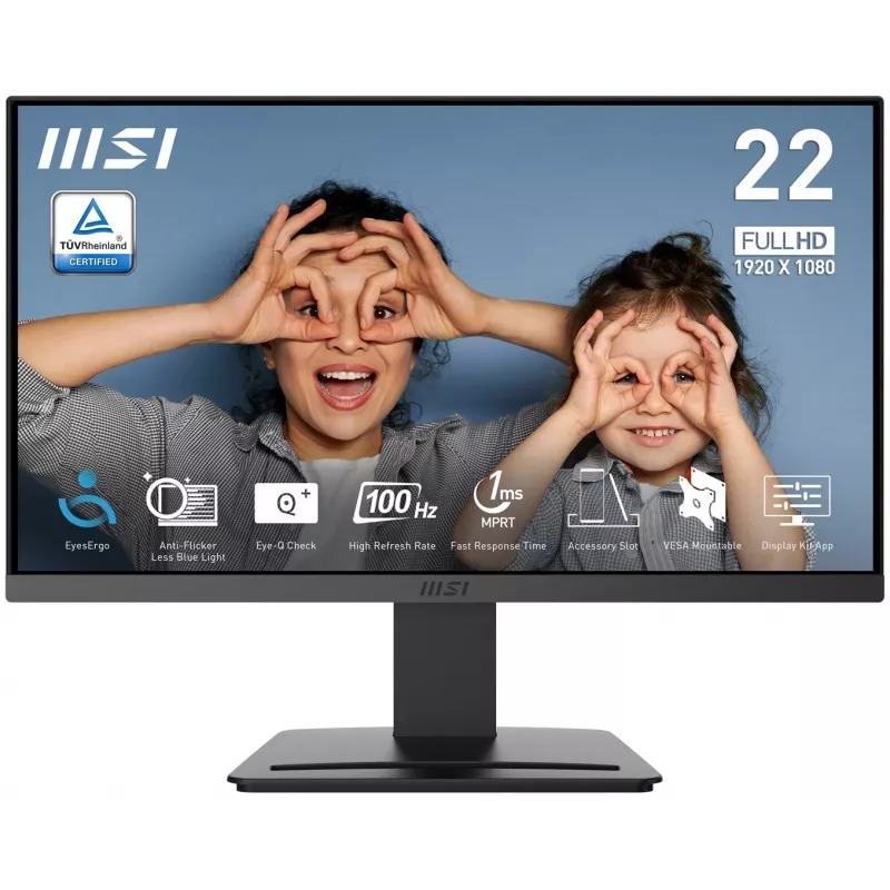MSI PRO MP223 E2 21.45 inch VA Full HD 100Hz Monitor Czarny