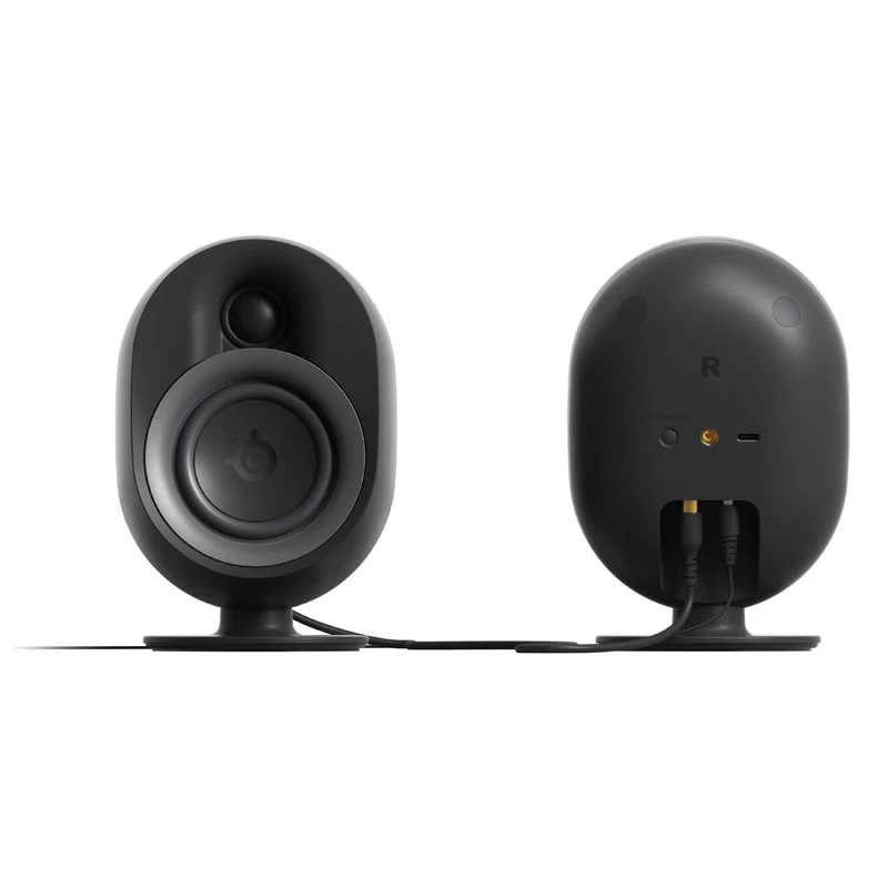 SteelSeries Arena 9 5.1-kanałowy system głośnikowy z bezprzewodowym subwooferem, Bluetooth 5.0, podświetleniem RGB, czarny