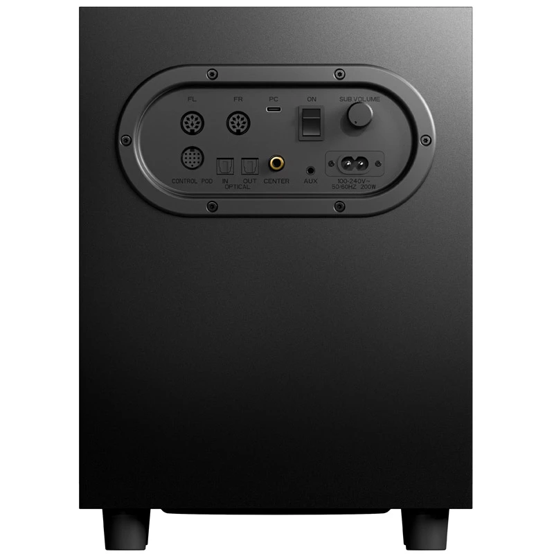 SteelSeries Arena 9 5.1-kanałowy system głośnikowy z bezprzewodowym subwooferem, Bluetooth 5.0, podświetleniem RGB, czarny