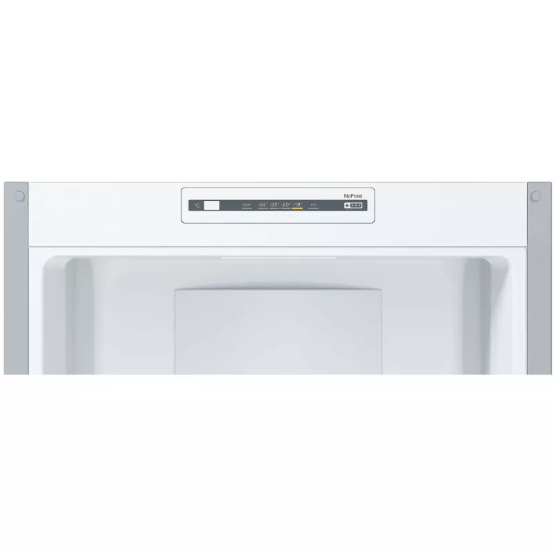 Bosch KGN36NLEA Serie 2 Lodówko-zamrażarka, Stal nierdzewna look, 308 L pojemność netto całkowita, Klasa energetyczna E