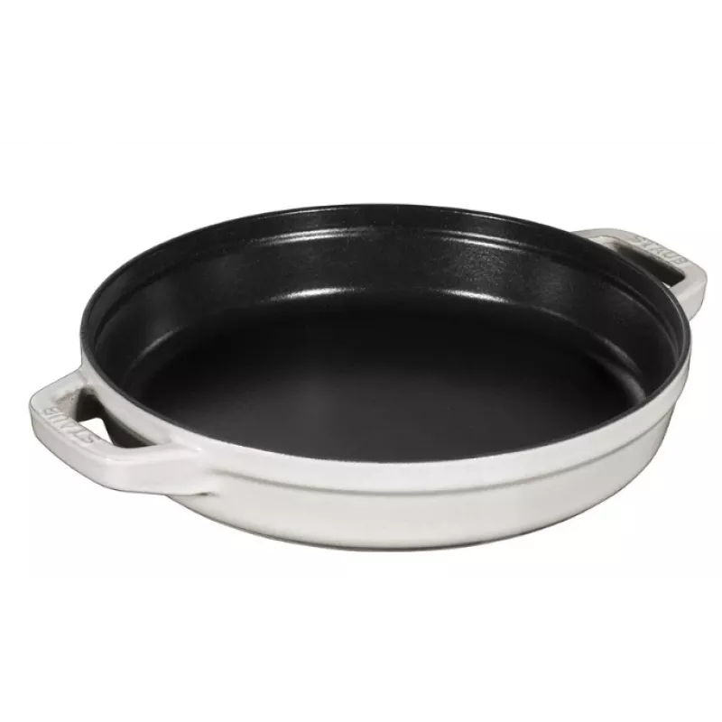 Staub La Cocotte Round Cast Iron Casserole Baking Dish 24 cm 3.8 L Black