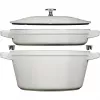 Staub La Cocotte Round Cast Iron Casserole Baking Dish 24 cm 3.8 L Black