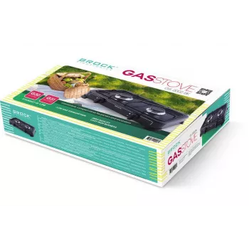 Brock GS 2002 BK Przenośna Kuchenka Gazowa - Czarny