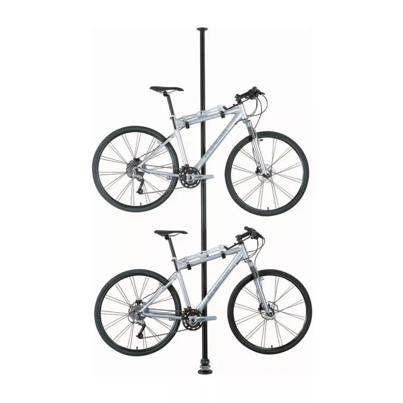 Topeak Dual-Touch Stojał Rowerowy Podłoga-Sufit na 2 Rowery, Czarny/Srebrny