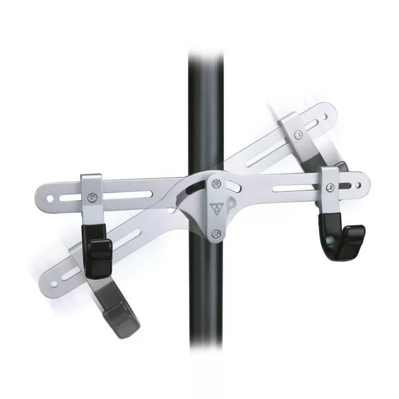 Topeak Dual-Touch Stojał Rowerowy Podłoga-Sufit na 2 Rowery, Czarny/Srebrny