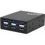 Exsys USB 3.2 Gen 1 Hub z ochroną ESD 15kV, montaż na szynę DIN, 6-portowy (EX-11246HMS)