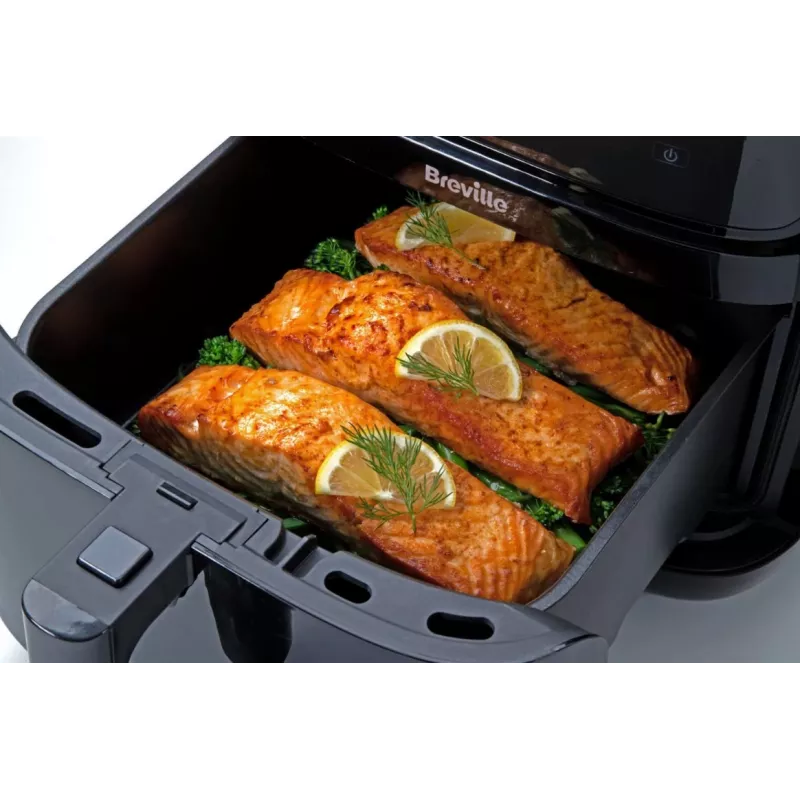 Breville VDF133X Olejowo-parowa frytkownica beztłuszczowa, 7L, 1700W, czarny/srebrny