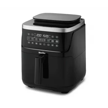 Breville VDF133X Olejowo-parowa frytkownica beztłuszczowa, 7L, 1700W, czarny/srebrny