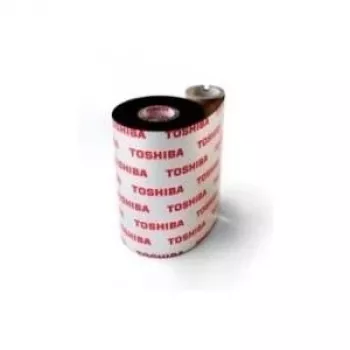 Taśma termotransferowa Toshiba TEC - Czarna - 114 mm x 600 m - Opakowanie 5 szt. - do B-372, B-472, B-482, B-572, SX4T, SX5T (BX760114AG2)