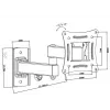 BLOW Uchwyt ścienny do TV 10-27 inch Czarny Stały 15kg VESA 75x75 100x100