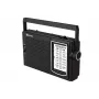 ELTRA Radio IZA-5 Czarny Przenośne Radio FM z Pasami AM LW, AUX-in, Zasilanie Bateryjne/Sieciowe