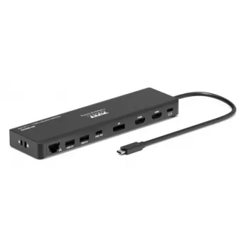 PORT Designs USB-C Docking Station 4K Pro V2, 100W PD, Czarny