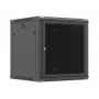 LANBERG WF01-6612-23B Szafa Rack naścienna 19 inch 12U 600x600mm Flat Pack z drzwiami perforowanymi Czarny