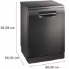 Bosch SMS4ENC06E Zmywarka wolnostojąca, 13 kompletów, 44 dB, Silver Inox
