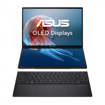 ASUS Zenbook Duo UX8406CA-QL331W 14 inch OLED Touch 2-in-1 Laptop (Intel Core Ultra 9 185H, 32GB RAM, 1TB SSD, Windows 11 Home) - Inkwell Gray