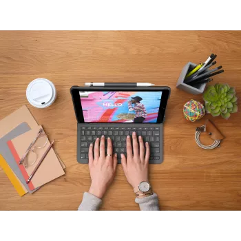 Logitech Slim Folio Keyboard Case dla iPada 10.2-calowego (7., 8., 9. generacji) - Grafitowy - QWERTY UK English