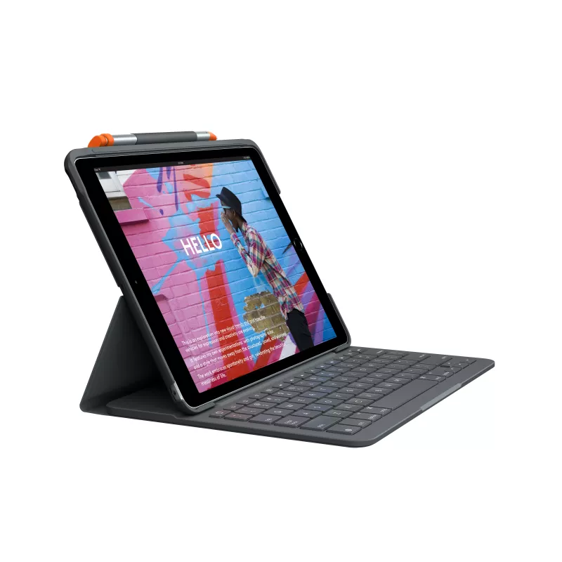 Logitech Slim Folio Keyboard Case dla iPada 10.2-calowego (7., 8., 9. generacji) - Grafitowy - QWERTY UK English