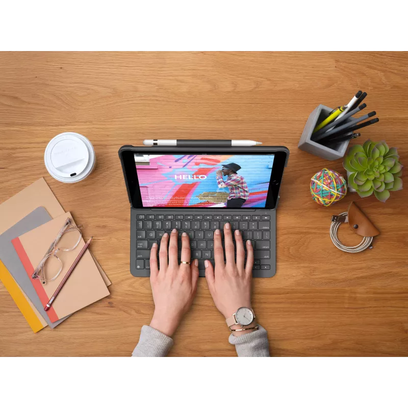 Logitech Slim Folio Keyboard Case dla iPada 10.2-calowego (7., 8., 9. generacji) - Grafitowy - QWERTY UK English