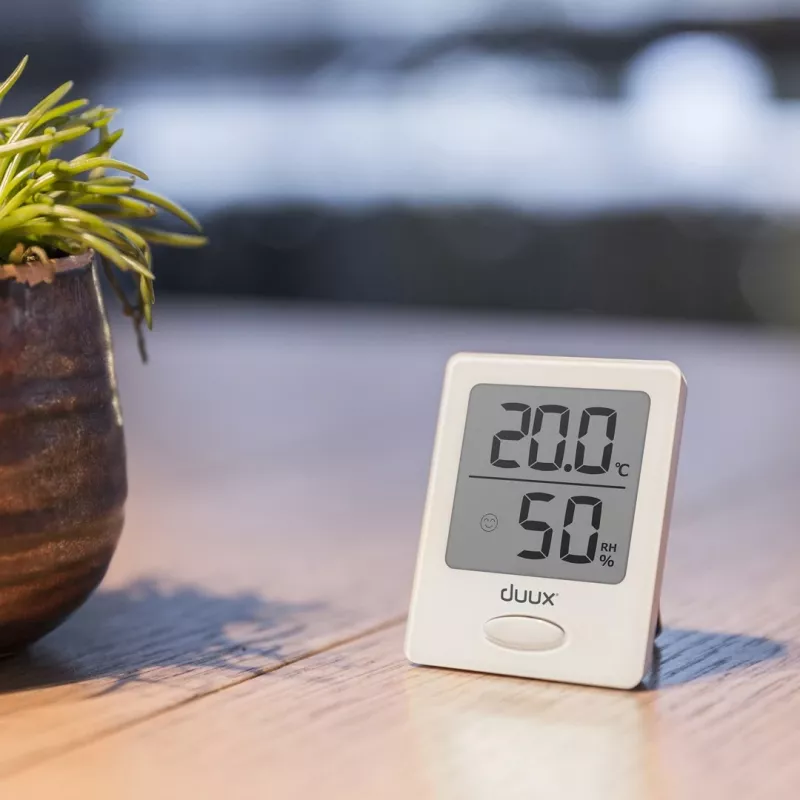 Duux Sense Higrometr + Termometr Biały Wyświetlacz LCD